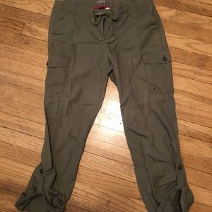 J Crew Cargo Green Pants